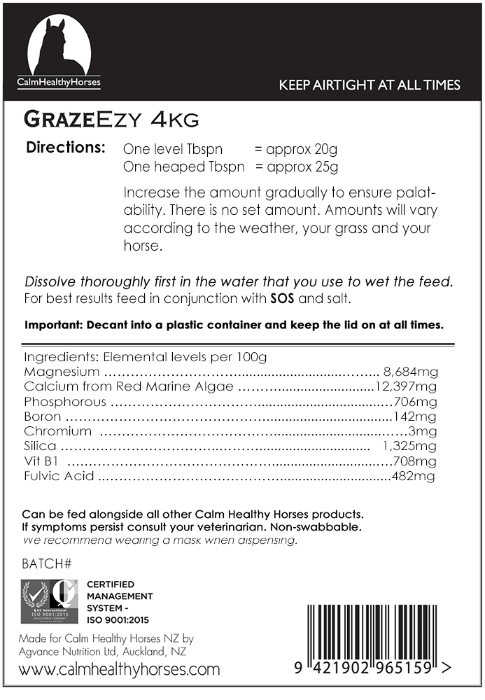 Calm Healthy Horses - GrazeEzy