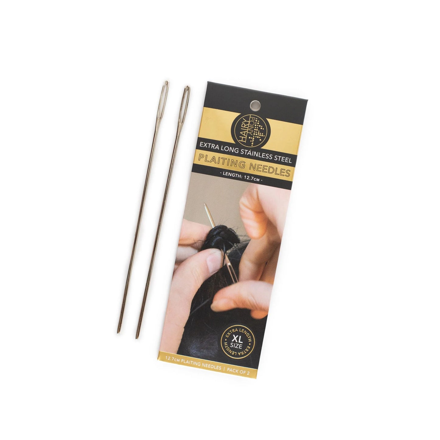 Hairy Pony - Stainless Steel Horse Plaiting Needles - Pack of 2