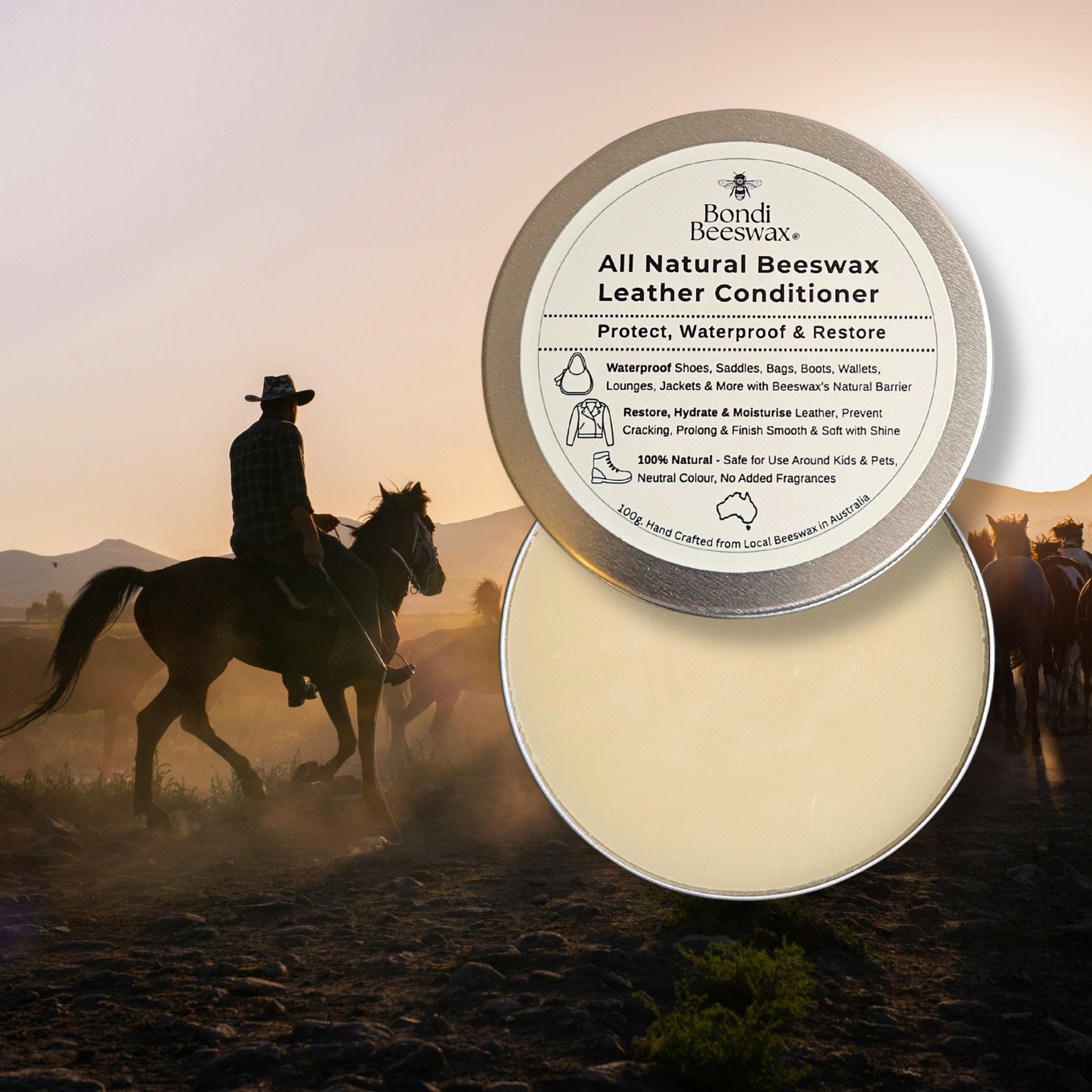Bondi Beeswax - All Natural Beeswax Leather Conditioner