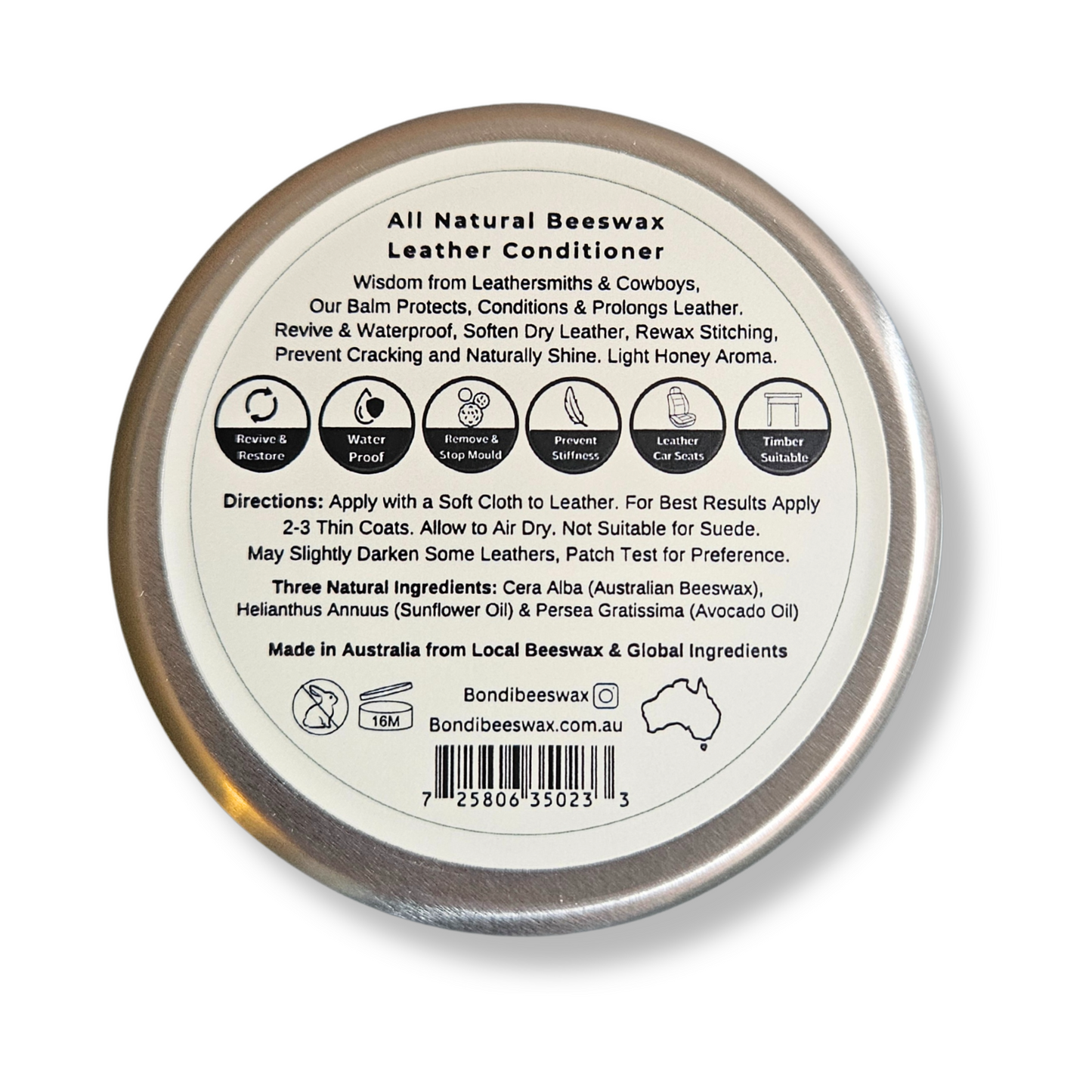 Bondi Beeswax - All Natural Beeswax Leather Conditioner