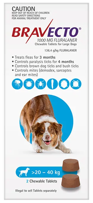 Bravecto Flea & Tick Chew 2pk