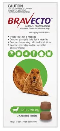 Bravecto Flea & Tick Chew 2pk