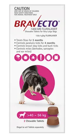Bravecto Flea & Tick Chew 2pk