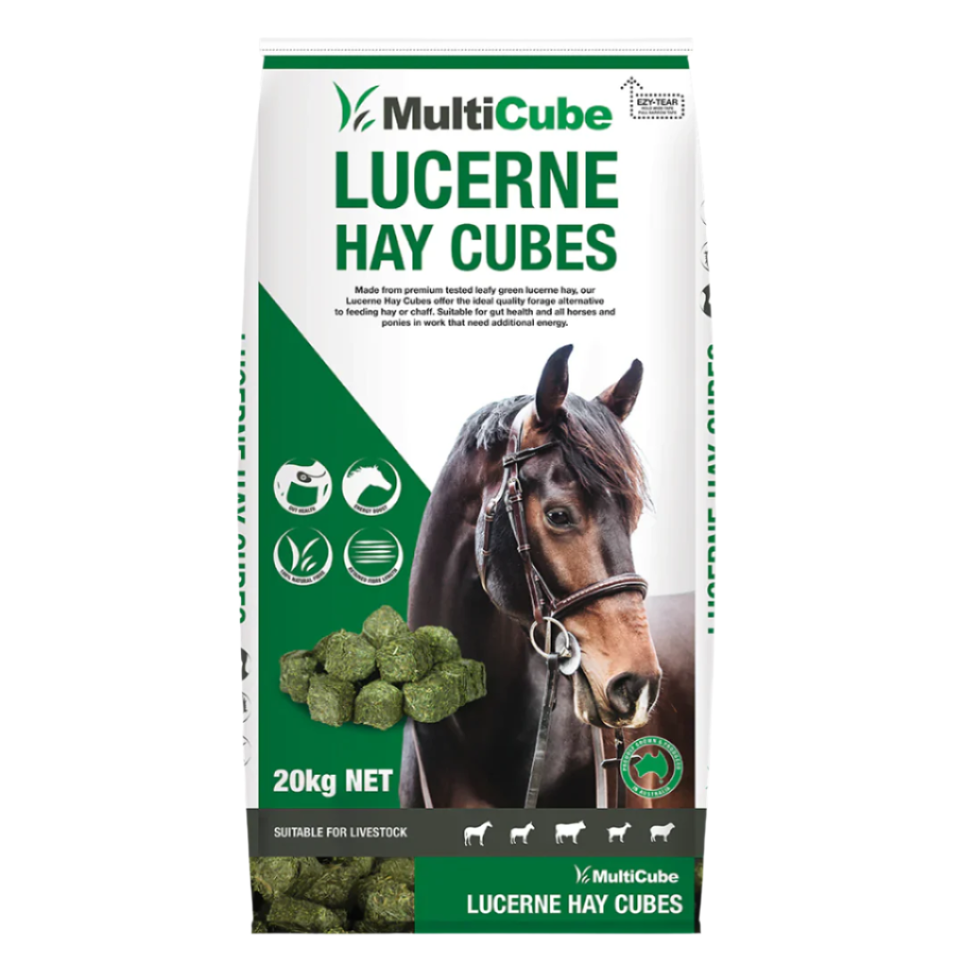 Multicube - Lucerne Cubes 20kg – ELITE EQUINE NUTRITION
