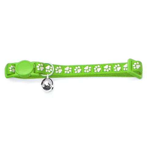 Cat Collar - Reflextive Paw Print