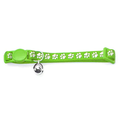 Cat Collar - Reflextive Paw Print
