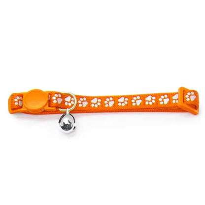 Cat Collar - Reflextive Paw Print