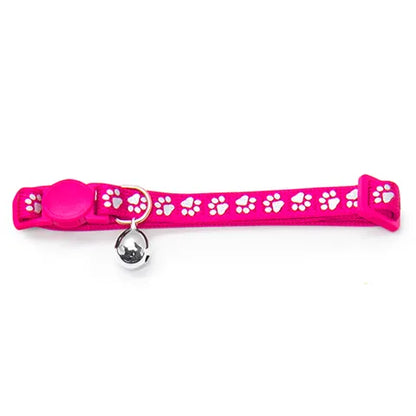 Cat Collar - Reflextive Paw Print
