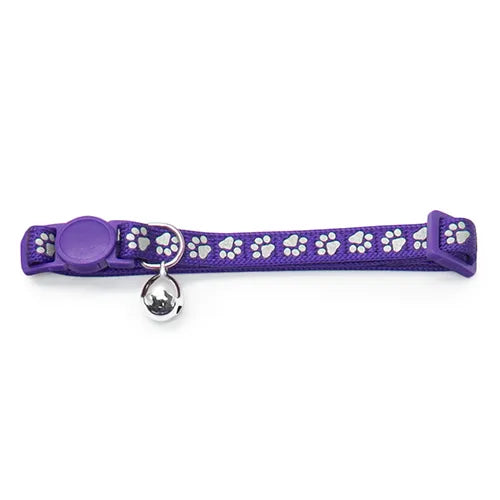 Cat Collar - Reflextive Paw Print