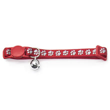 Cat Collar - Reflextive Paw Print
