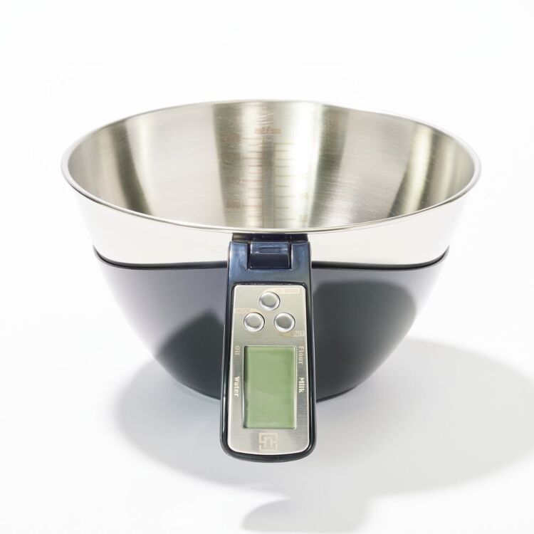 Digital Kitchen Scale with Stainless Steel Bowl